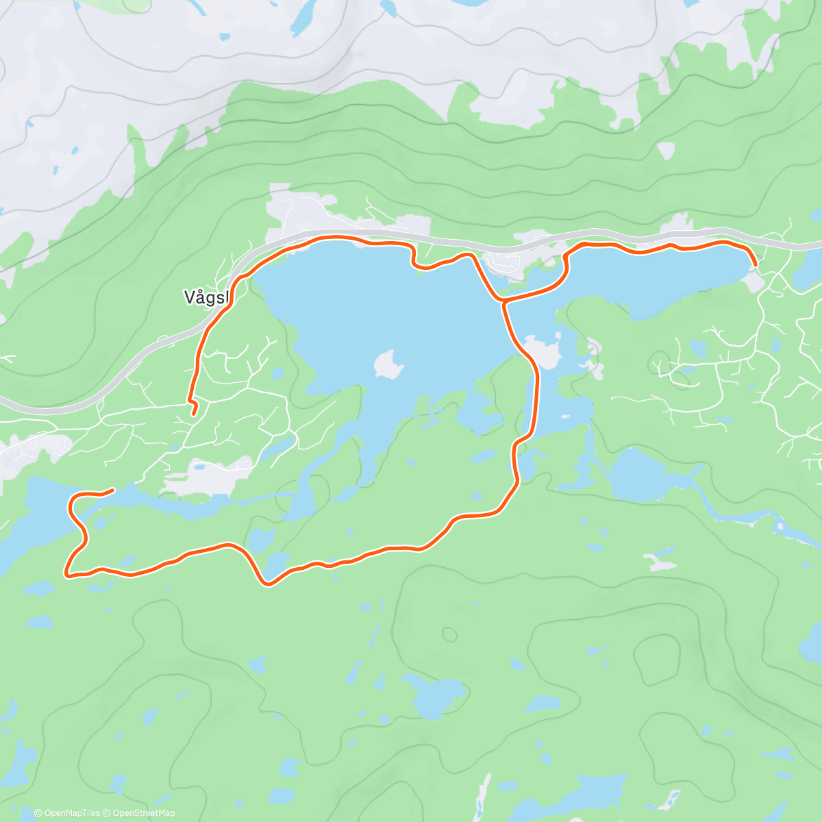 Map of the activity, Evening Nordic Ski