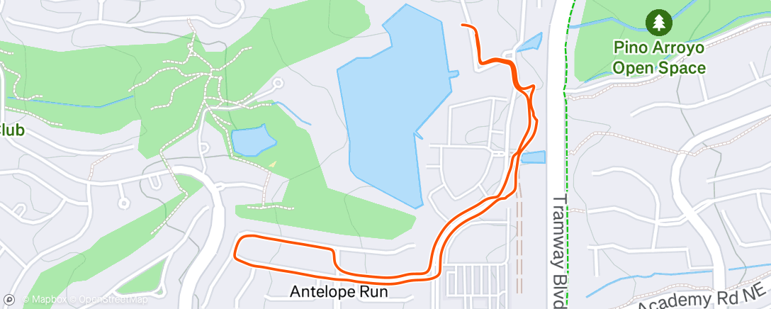 Map of the activity, Morning Walk