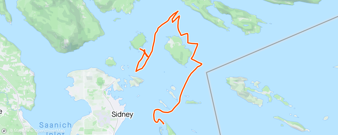 Mapa da atividade, Portland Island > Sidney Spit