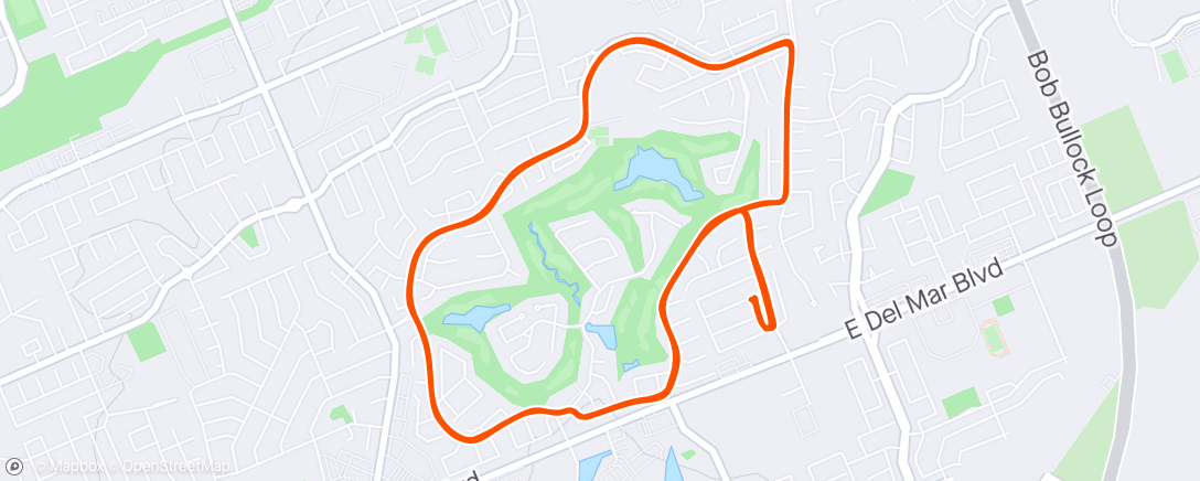 Map of the activity, PL Evening Ride