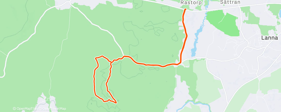 Map of the activity, Morning Run