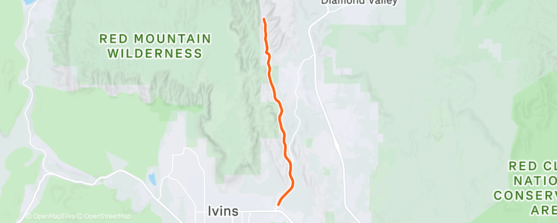 Map of the activity, Lunch Ride