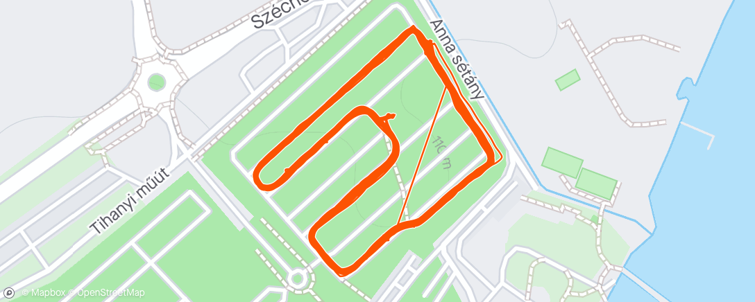 Map of the activity, Morning Run