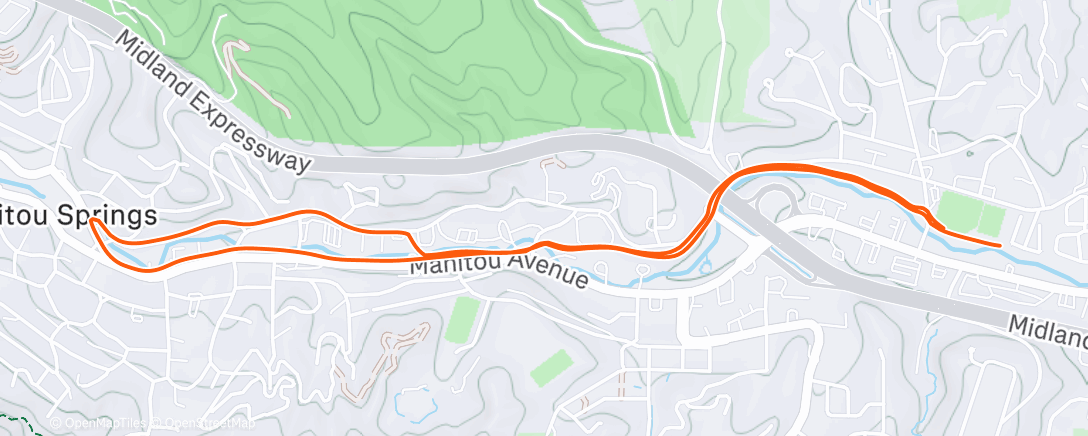 Map of the activity, Town loop
