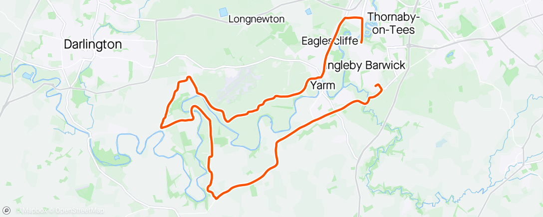 Map of the activity, Girsby loop