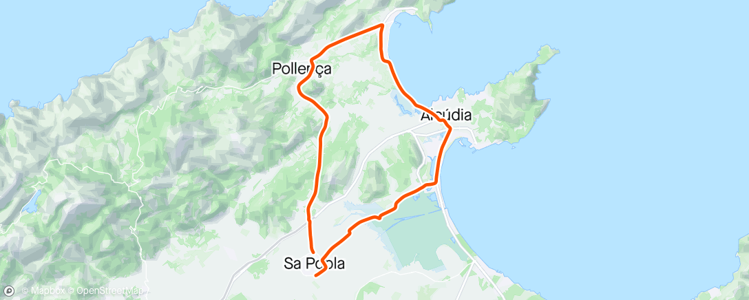 Map of the activity, Roadride