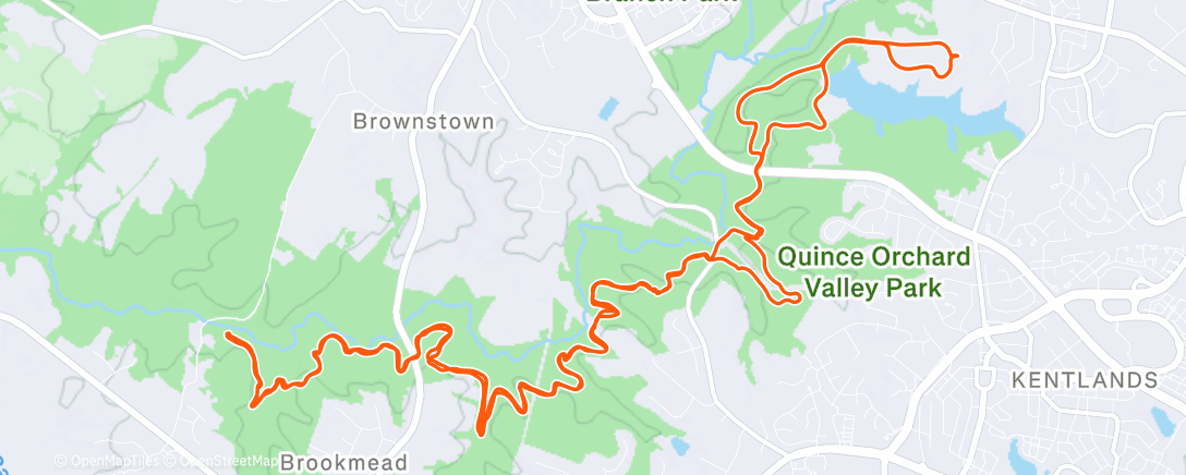 Map of the activity, Morning Ride