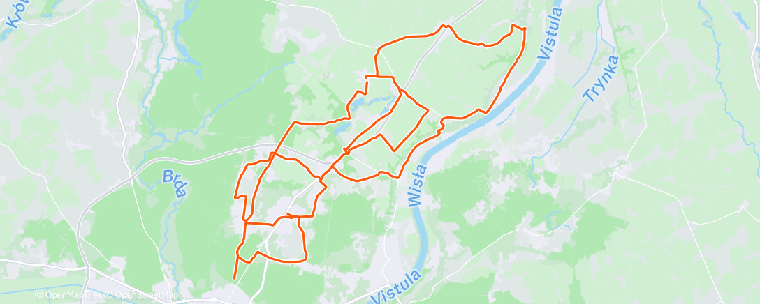 Map of the activity, Morning Ride