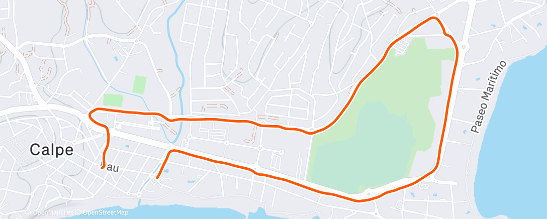 Map of the activity, Namiddagloop