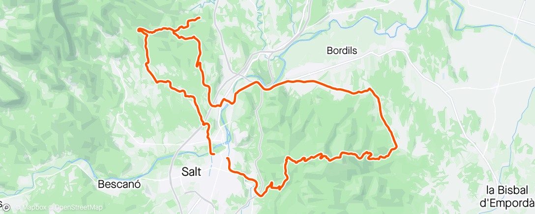 Map of the activity, Pretty lap in Girona, nice memories!