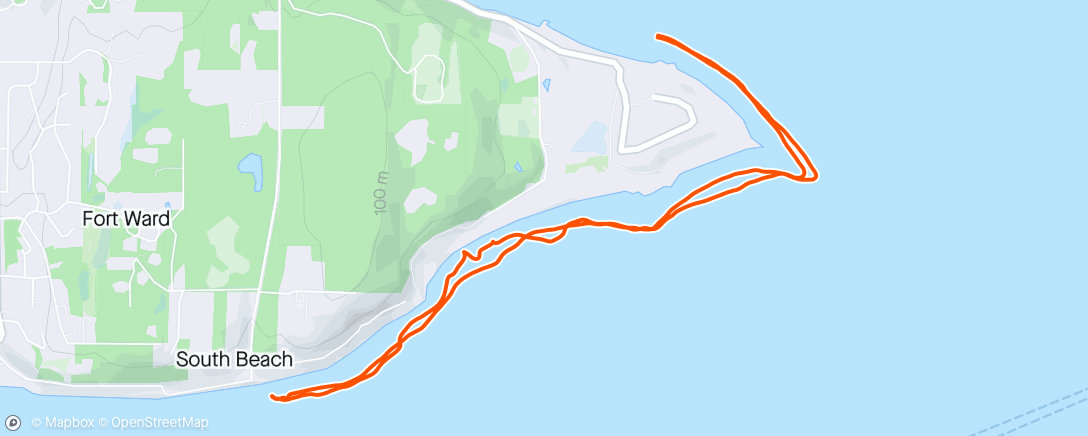 Mapa da atividade, Afternoon Kayaking