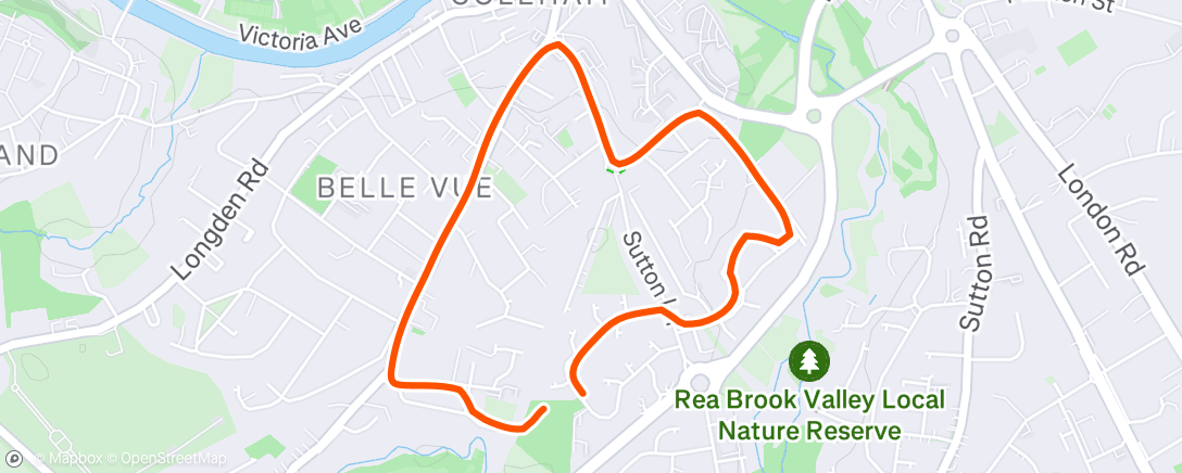 Map of the activity, Lunch Run