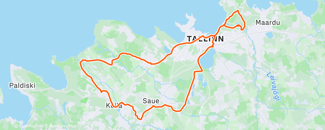 Map of the activity, Jõulusõit nr 2