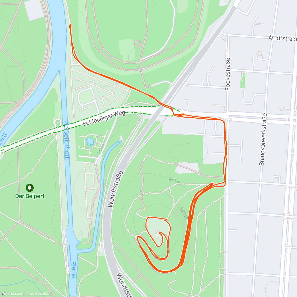 Map of the activity, Winterkurs - "Lauf jetzt"