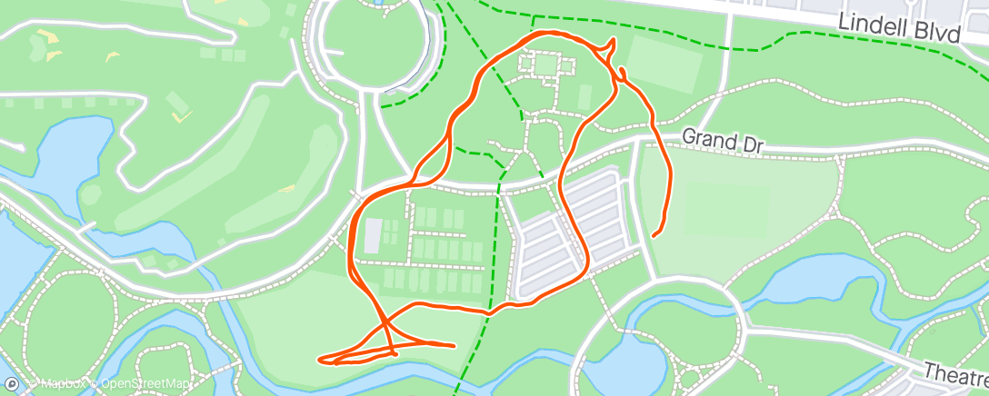 Map of the activity, Morning Run