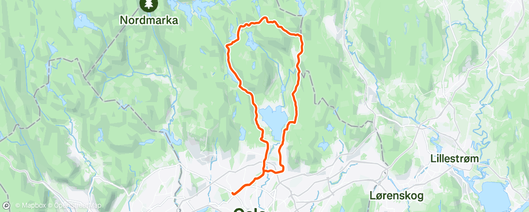 Map of the activity, Afternoon Ride