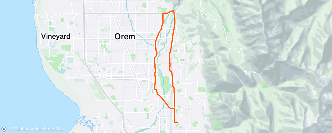 Map of the activity, Morning Run