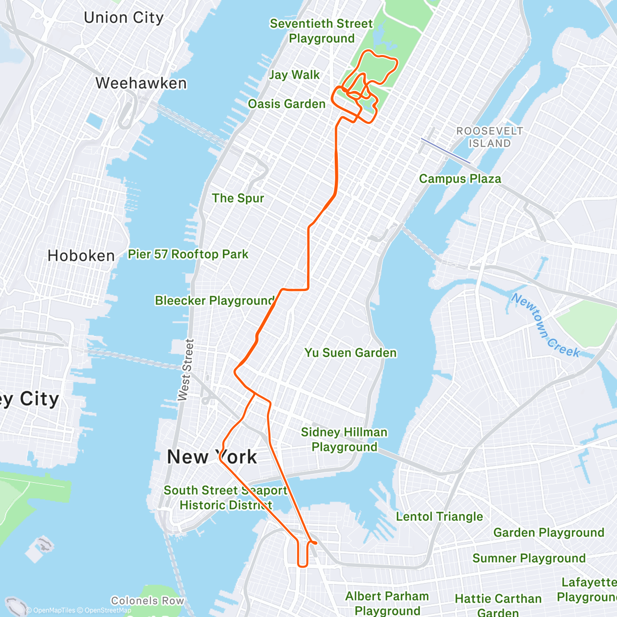 Map of the activity, Zwift - Stay Puft Pursuit in New York