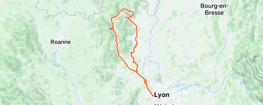 Map of the activity, Beaujolais avec Gérard