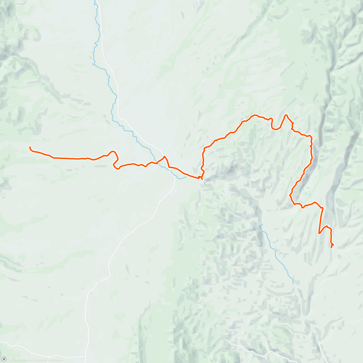 Map of the activity, Grand Enchantment Trail Day 27