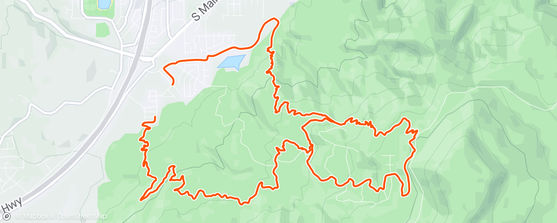 Karte der Aktivität „Evening Mountain Bike Ride”