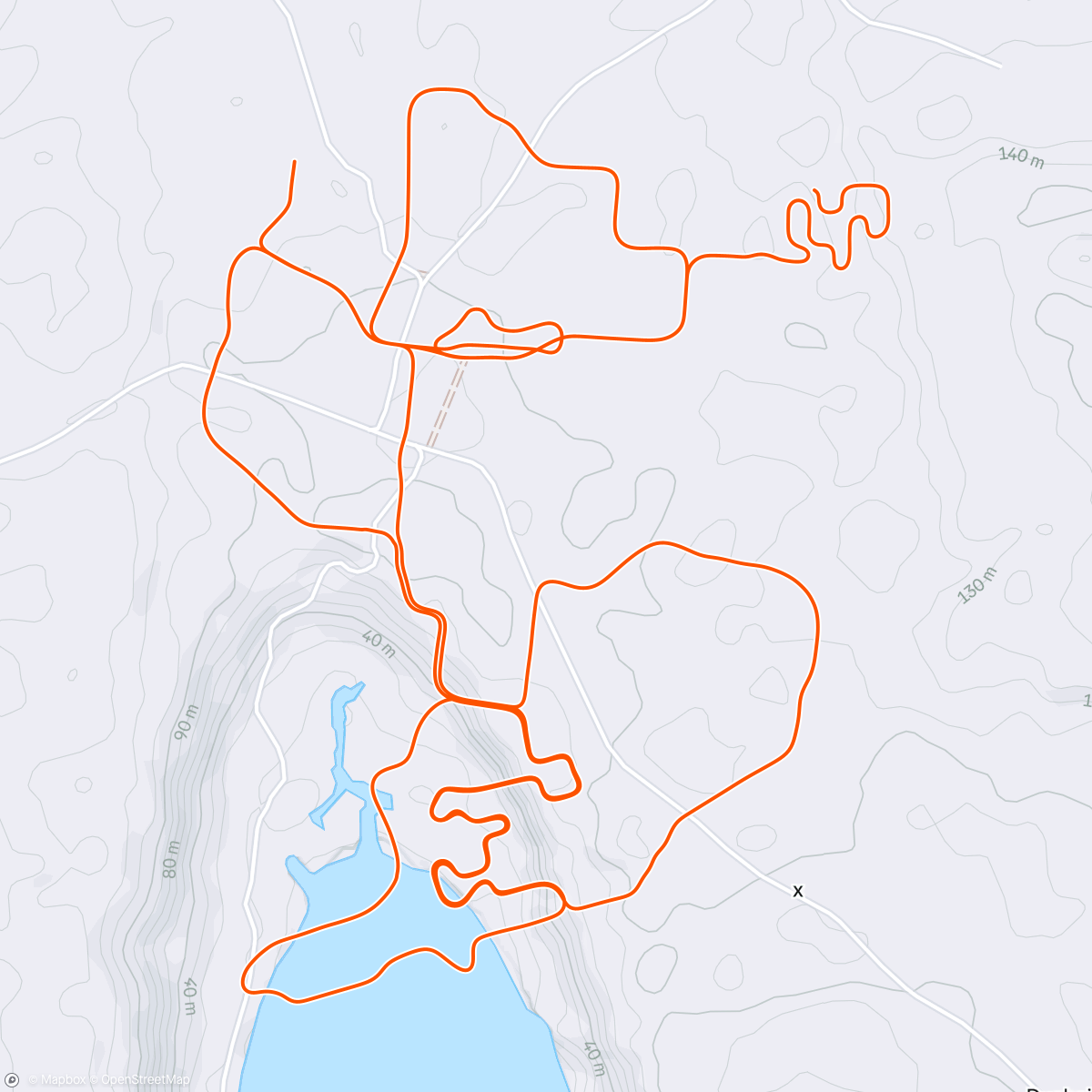 Map of the activity, Zwift - Active Recovery in Makuri Islands