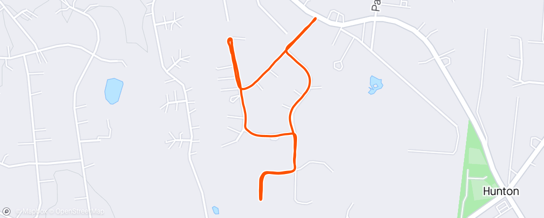 Map of the activity, Short Run After a Long Day