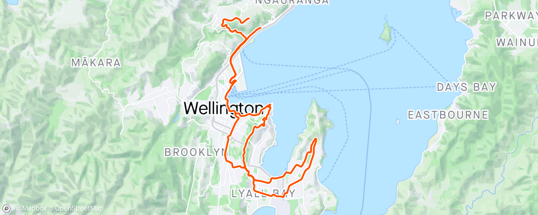 Map of the activity, Extra in legs feeling ok