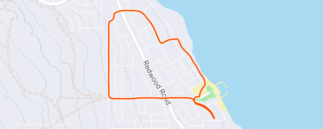 Map of the activity, Morning Hike