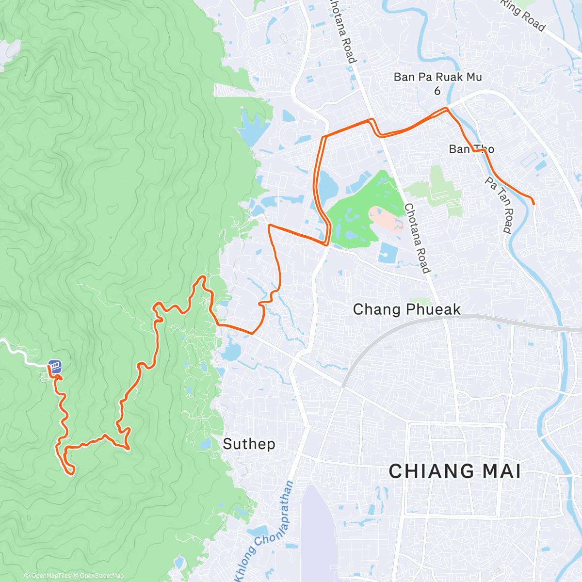 Map of the activity, Morning Ride