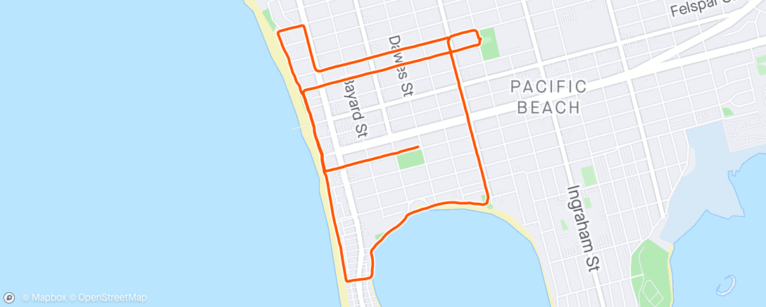 Map of the activity, Saturday Morning Run with Runna ✅
