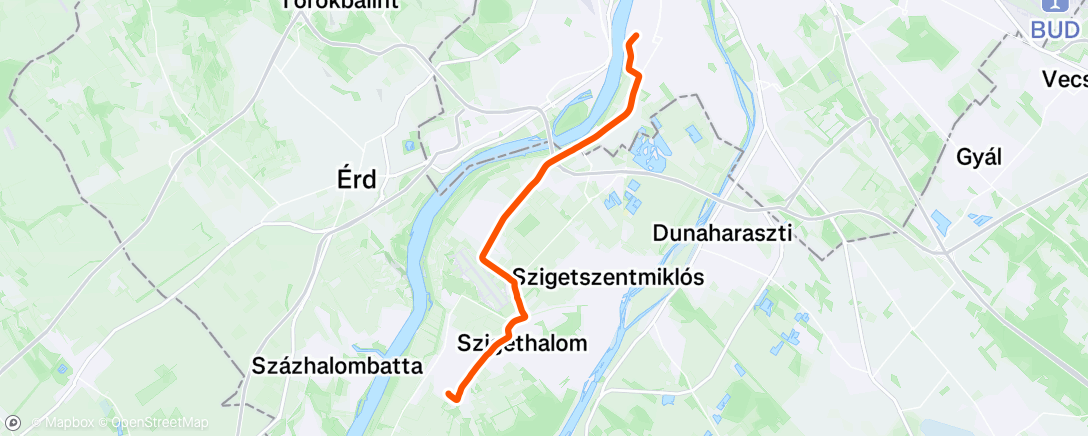 Map of the activity, Afternoon Ride