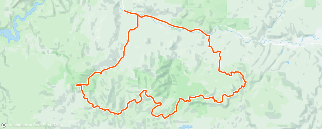 Map of the activity, Maury Mountains - DFH Reuben