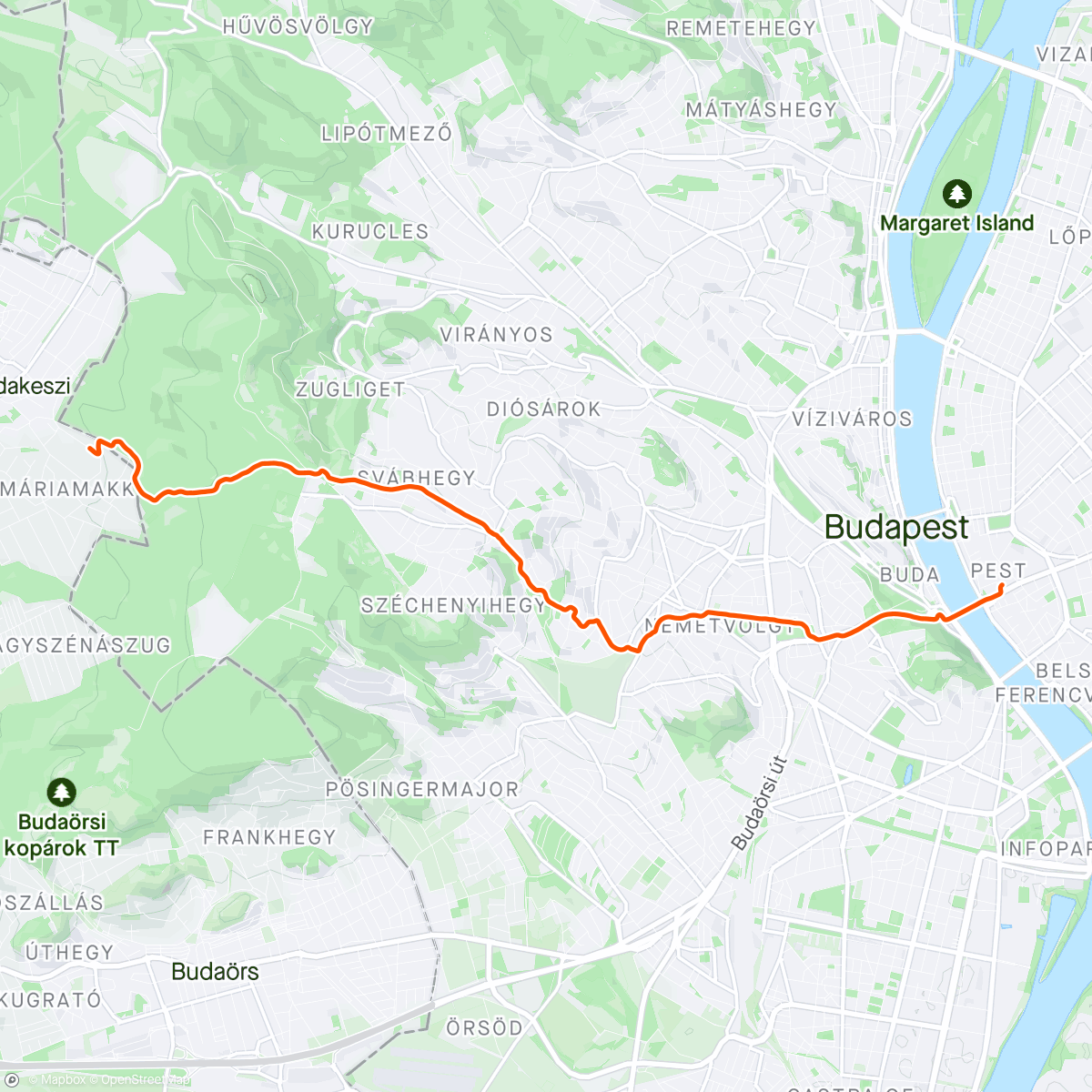 Map of the activity, Munkából haza