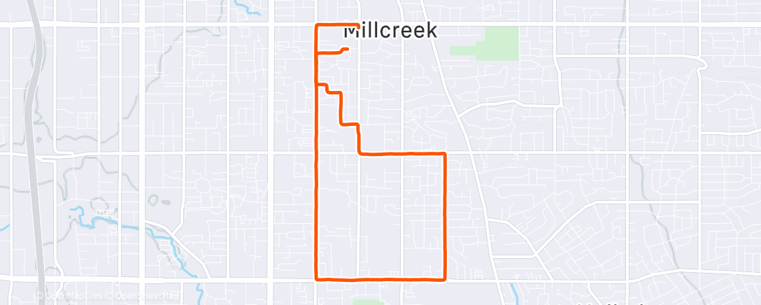 Map of the activity, Lunch Run
