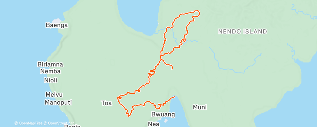 Map of the activity, Zwift - Group Ride: 3R Endurance Steady Ride (B) on Makuri Pretzel in Makuri Islands