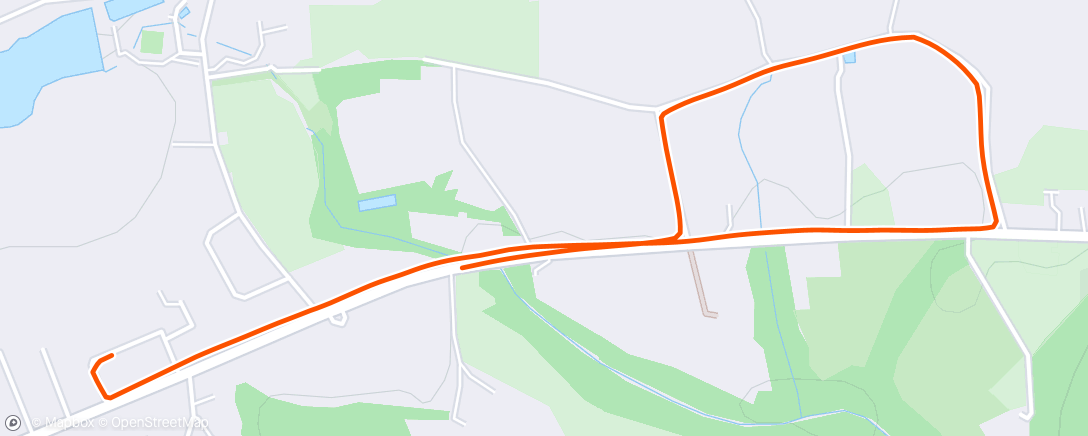 Map of the activity, First run since marathon 😳