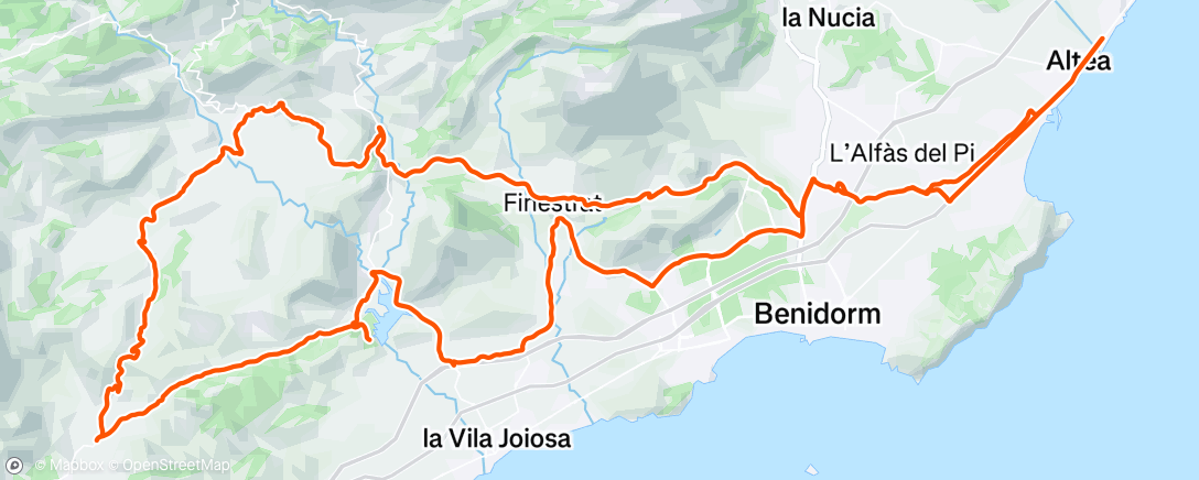 Map of the activity, Morning Ride