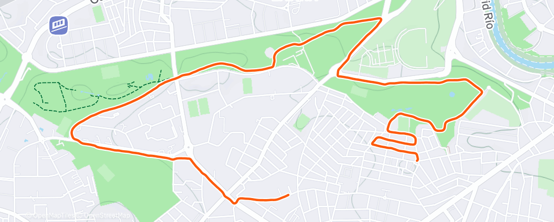 Map of the activity, Carrera a la hora del almuerzo