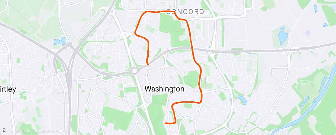 Map of the activity, Tuesday Morning Run with GPS Failure🏃🏻‍♂️🙄