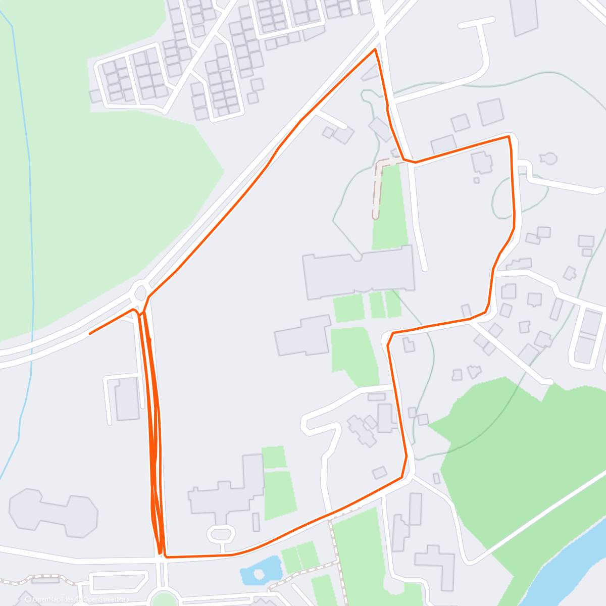 Map of the activity, Morning Run