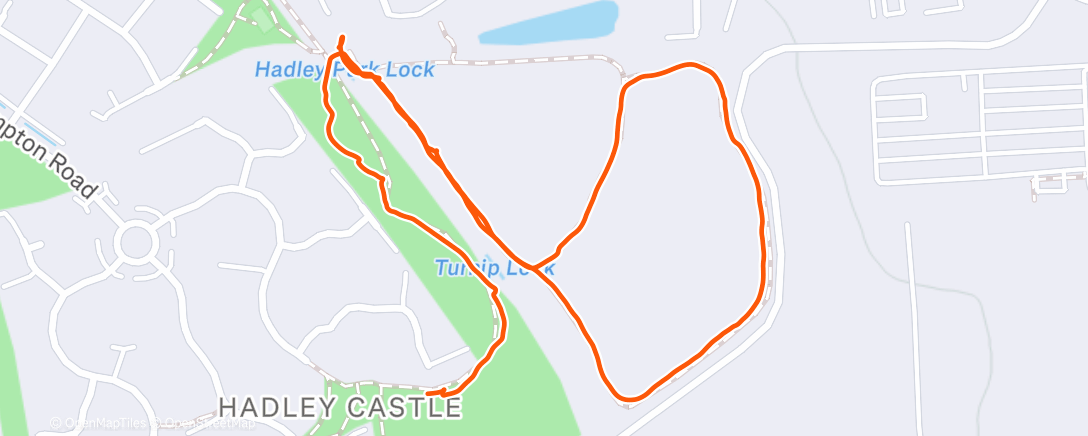 Map of the activity, Afternoon Walk