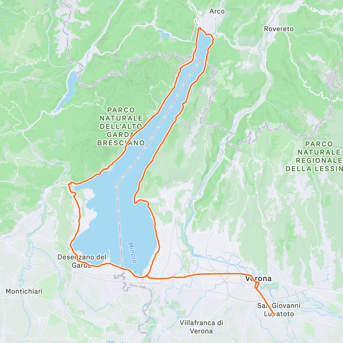 Map of the activity, Lago da casa