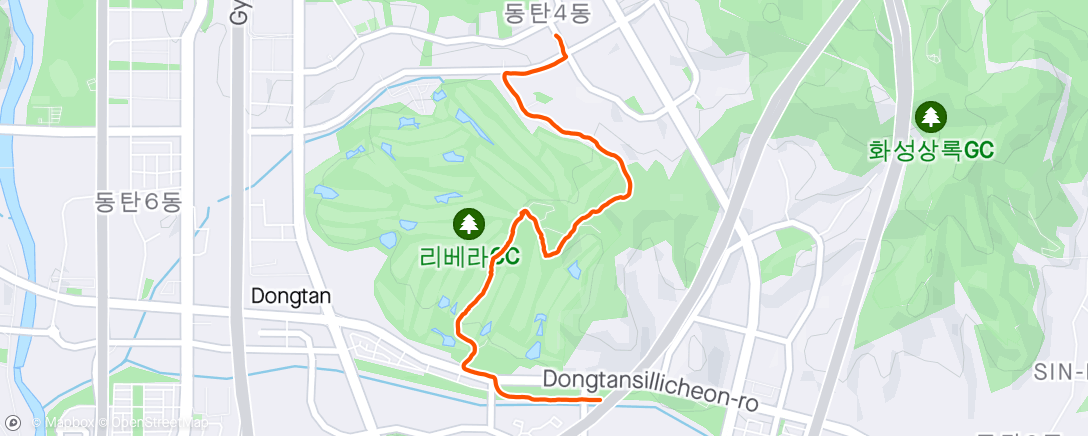 Map of the activity, 벚꽃산책