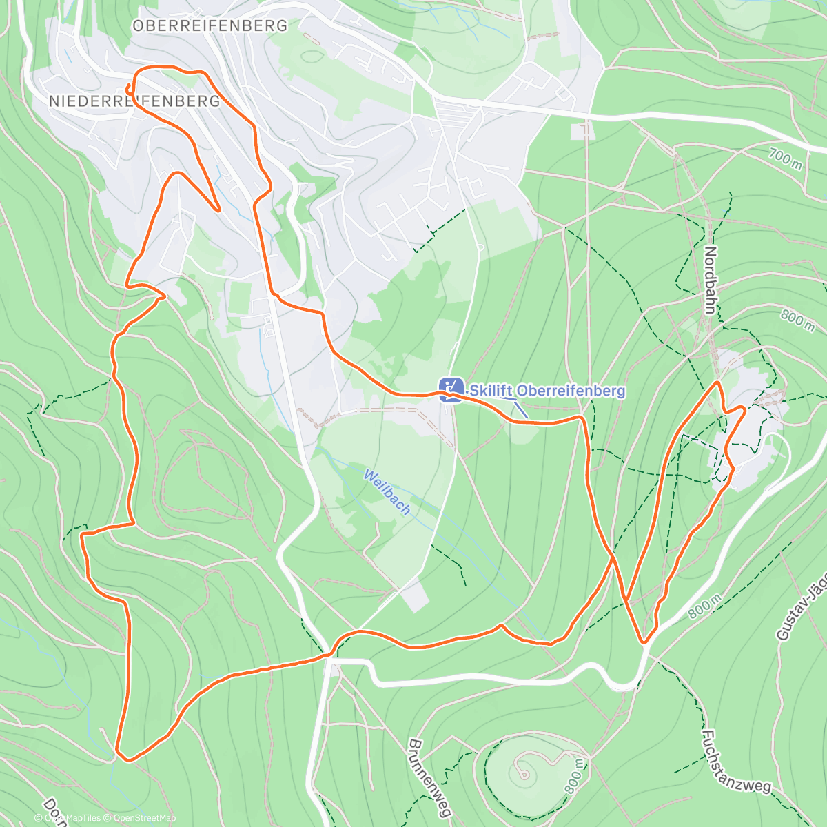 Map of the activity, Taunustaler Xmas Höhenmeter  Battle -  MTB 