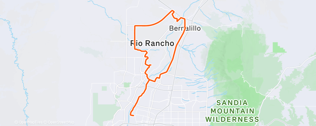 Map of the activity, Afternoon Ride