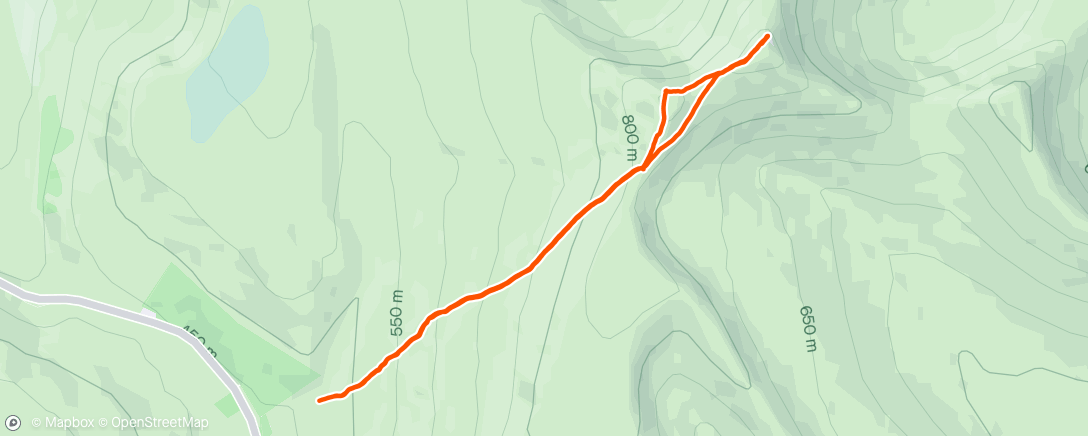 Map of the activity, Pen Y fan Morning Hike