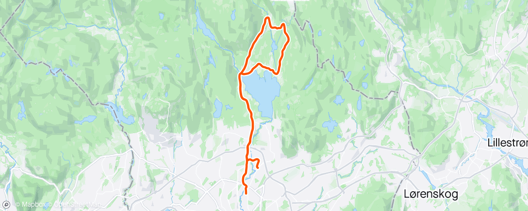 Map of the activity, Maridalen Runde