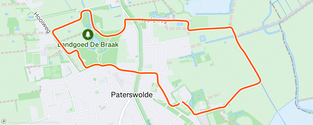 Map of the activity, Avondwandel4daagse Isa dag 3