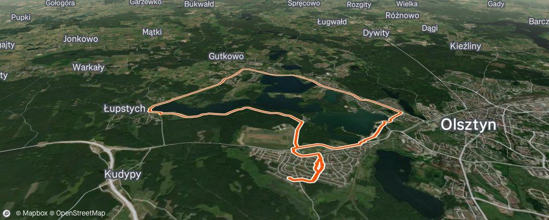 Map of the activity, Evening Gravel Ride